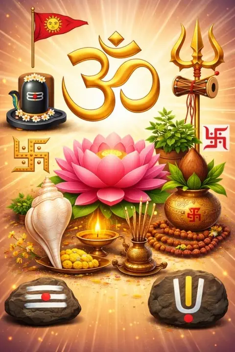 सनातन-धर्म की आस्था का सूचक चिन्ह क्या है?