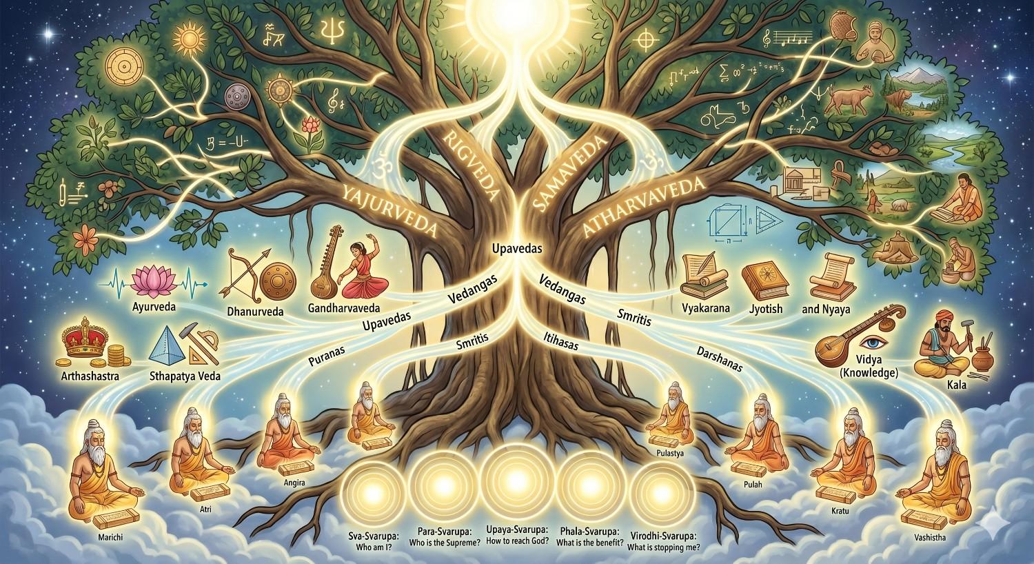 वेद क्या हैं ? भाग 3 – वैदिक शब्दावली: मन्त्र संहिता, ब्राह्मण, आरण्यक और उपनिषद् परिचय