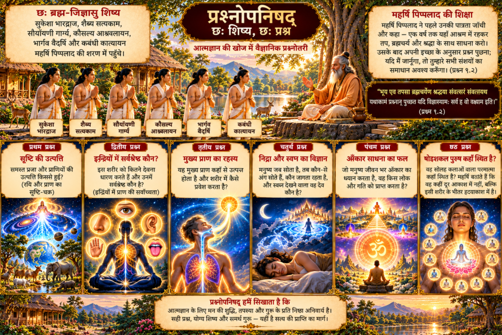 प्रश्नोपनिषद्: छह शिष्य, छह प्रश्न