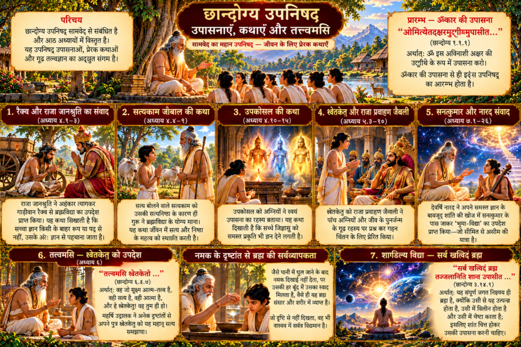 छान्दोग्य उपनिषद्: उपासनाएँ, कथाएँ और तत्त्वमसि