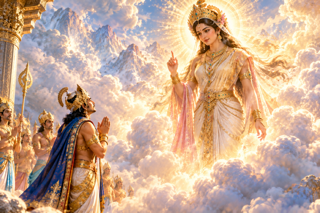ज्ञानमयी भगवती उमा हैमवती, देवी उमा का प्राकट्य 
