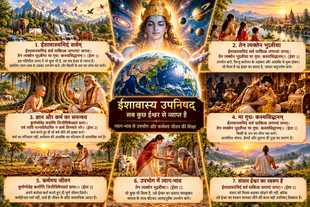 ईशावास्य उपनिषद्: सब कुछ ईश्वर से व्याप्त है