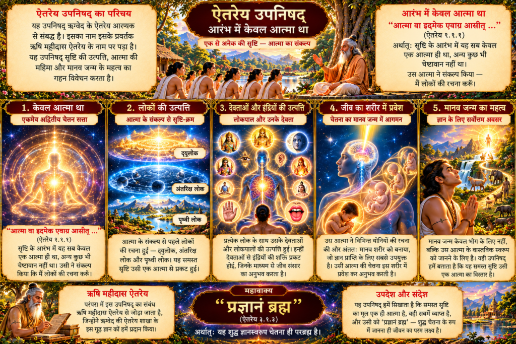 ऐतरेय उपनिषद्: आरम्भ में केवल आत्मा था